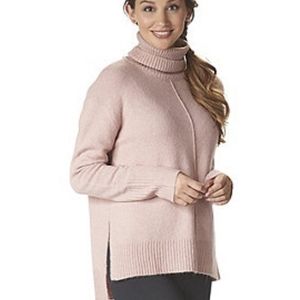 Pink oversized turtle neck sweater